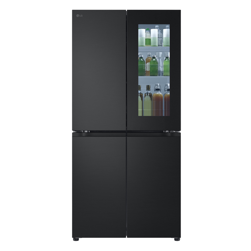 LG GMV860EPDE InstaView Ψυγείο Ντουλάπα 530lt, Total NoFrost, Wifi, E (Y178,7xΠ83,5xΒ73εκ) Matt Black
