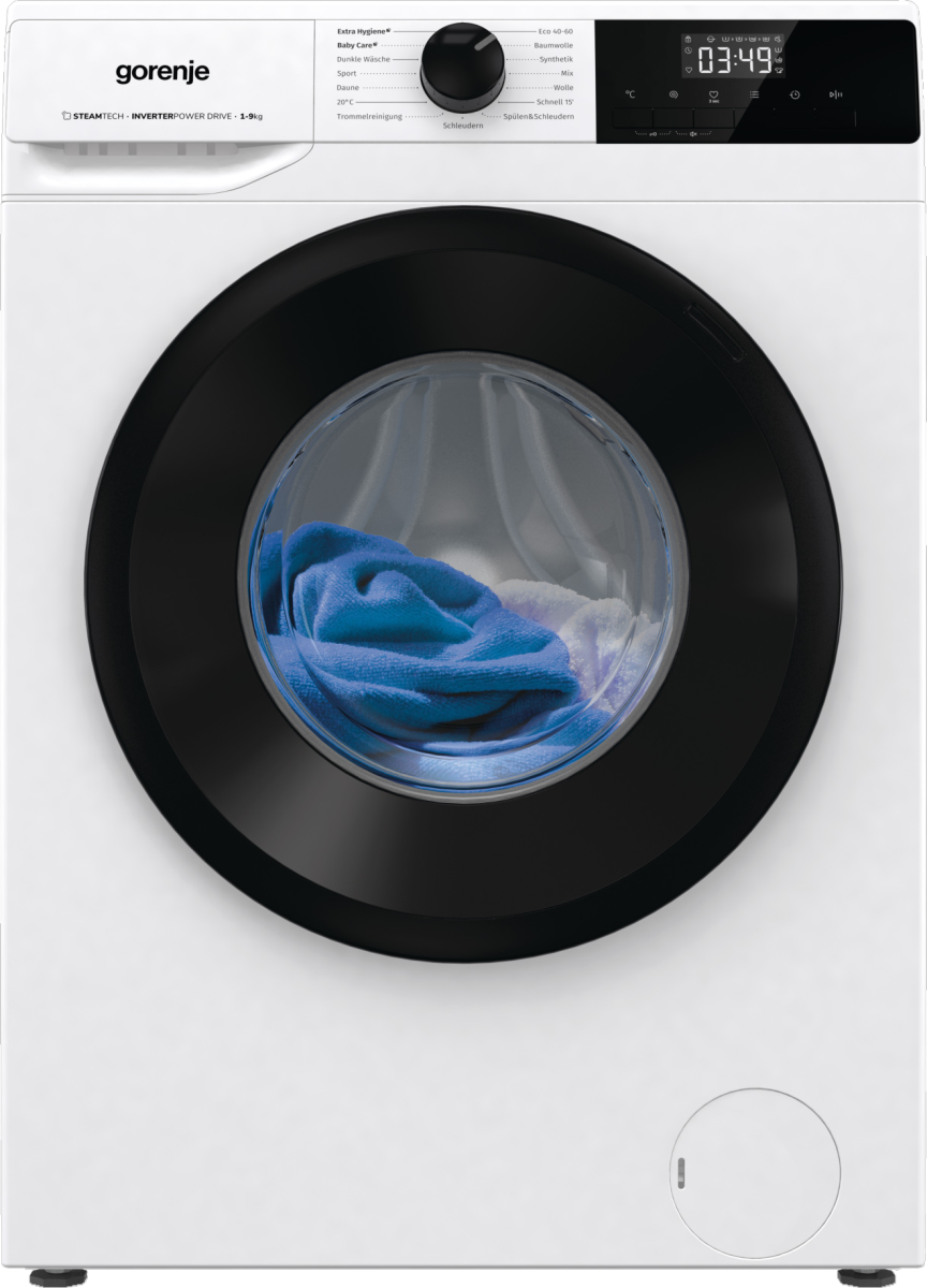 Gorenje WNHPI94A1PS Πλυντήριο ρούχων 9kg, 1400 στροφές, με Ατμό, A, Λευκό