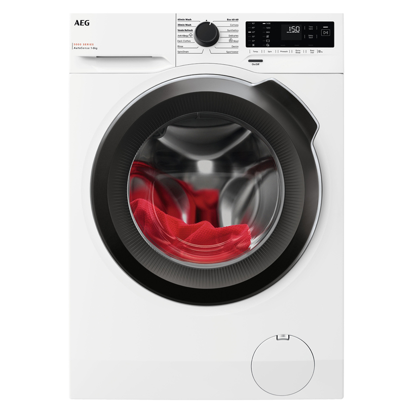 AEG LF5Z48BE Πλυντήριο Ρούχων 8kg, 1400 Στροφών, με Ατμό, Α, Λευκό