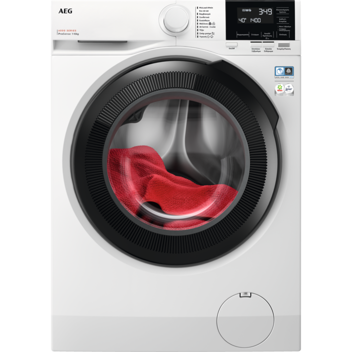 AEG LFR61144BG Πλυντήριο Ρούχων 10kg, 1400 Στροφών, Α, Λευκό (Ελληνικό Μενού)
