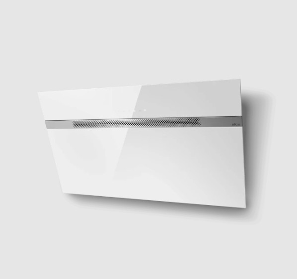 Elica NEAT @ WH/A/90 Απορροφητήρας Καμινάδα, Π90εκ, Wifi & Hob2Hood, A++, White Glass