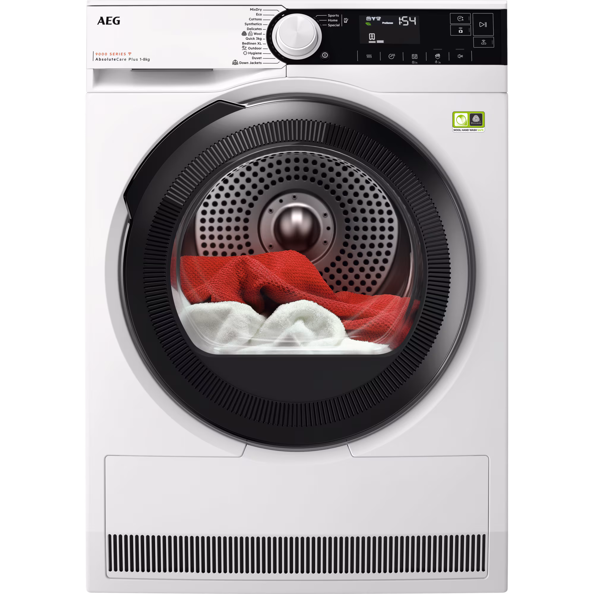 AEG TR9384CE Στεγνωτήριο Ρούχων 8kg, με Αντλία θερμότητας, Wifi, B, Λευκό