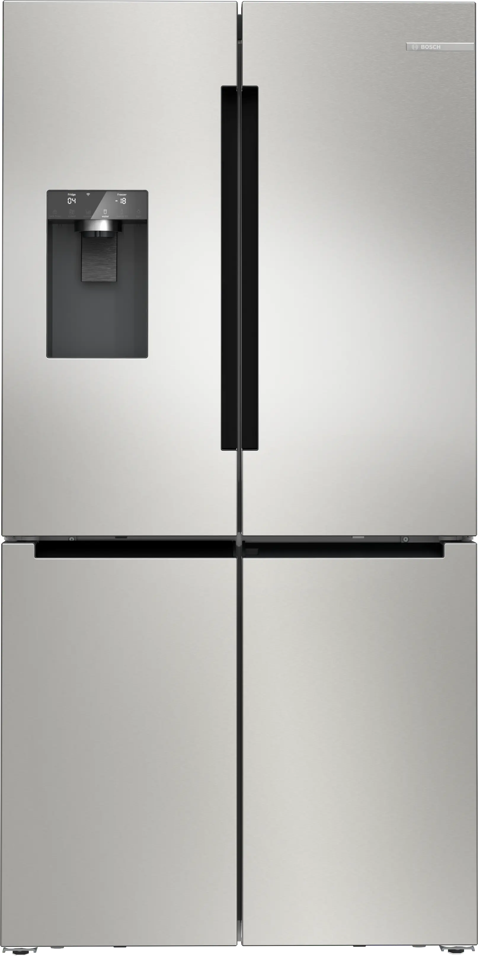 Bosch KFD96APEA Ψυγείο Ντουλάπα 574lt, Total NoFrost, Wifi, E (Υ183xΠ90,5xΒ73,1εκ) Inox